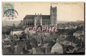 Old Postcard Auxerre Cathedrale North Coast