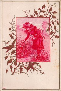 Queen Table Syrup, Early Trade Card, Size: 116 mm x 75 mm