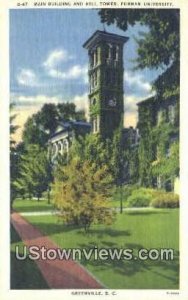 Main Bldg, Bell Tower, Furman University - Greenville, South Carolina