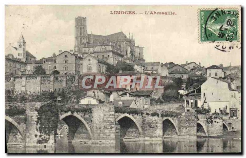 Old Postcard Limoges L & # 39Abessaille