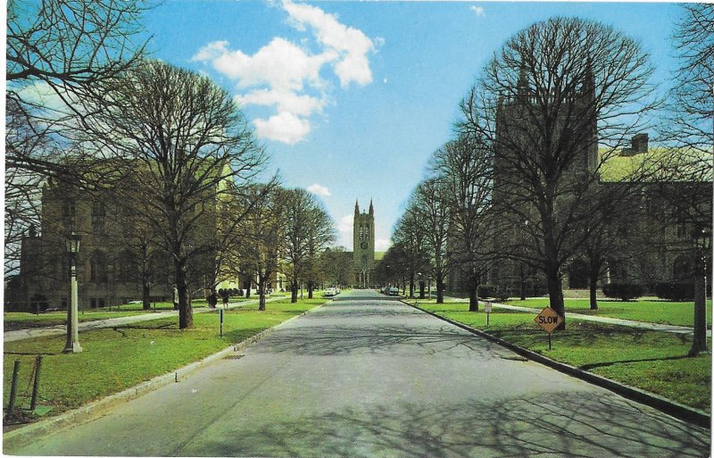 Boston College Founded 1863 Newton Massachusetts St. Mary's Hall on Left