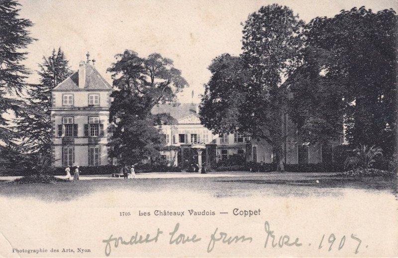 Coppet Les Chateau Chateaux Vaudois Old French Postcard