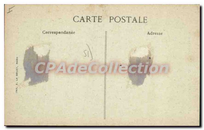 Old Postcard Vitry Le Francois Place Royer Collard