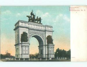 Unused Pre-1907 MEMORICAL ARCH IN BROOKLYN New York City NY n5282