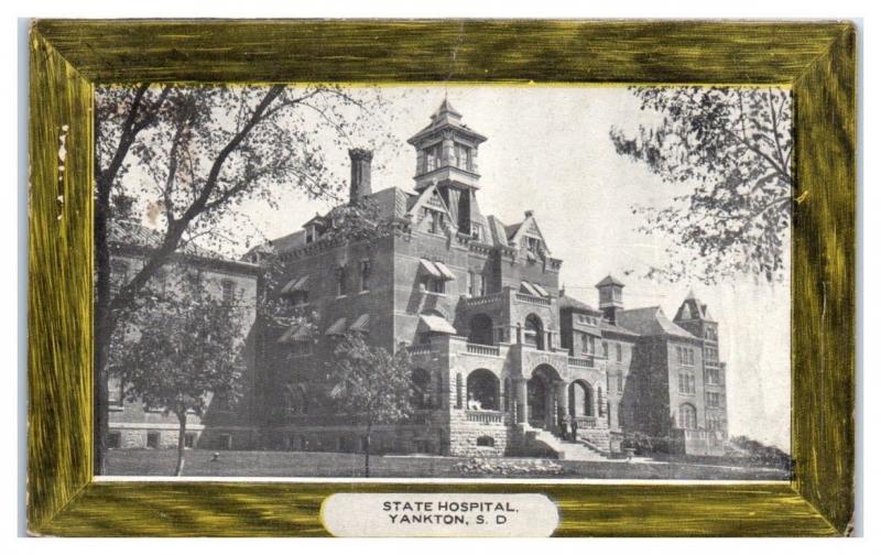 1908 State Hospital, Yankton, SD Postcard