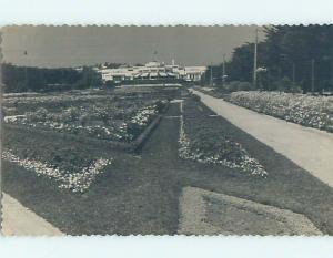 old rppc PATH AND GARDENS BESIDE BUILDING Estoril - Cascais Portugal HM1775