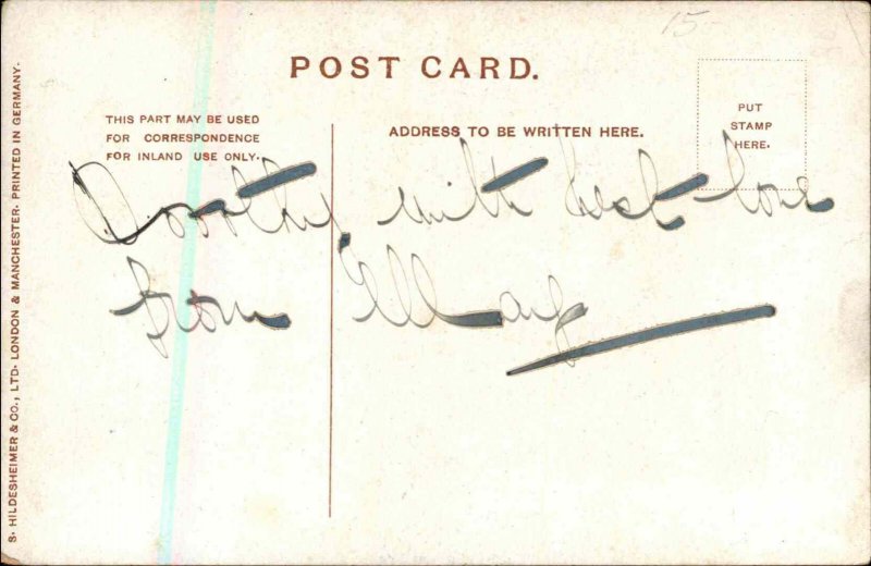 A/s Sydney Carter CHRISTMAS Children's Frolics On the Farm Gate Postcard