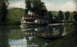 Steamer Idaho leaving St. Joe River - St Joe River