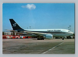 Aviation Airplane Postcard Cyprus Airways Airlines Airbus Industrie A310 BA14