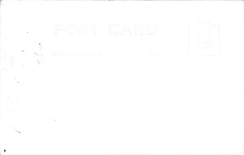 Big Rapids Michigan~Kappa Alpha Phi Fraternity House~Men on Steps~1940s RPPC