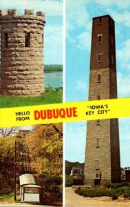 Iowa Hello From Dubuque Multi View 1968