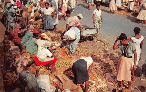 Tropical Fruits and Vegetables at Market Jamaica 1967 