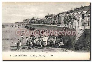 Postcard Old Luc Sur Mer Beach and La Digue