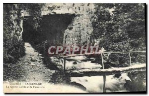 Old Postcard Dauphine Sassenage the Grotto Carree and Gateway