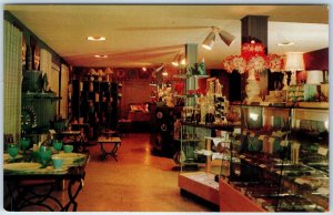 1955 Clear Lake IA Witke's Gifts Candies Store Interior Shopping Counter PC A225