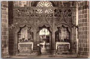 Le Folgoet - Le June France Church Interior Postcard