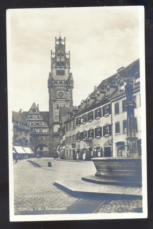 FREIBURG I.B. GERMANY SCHWABENTOR GERMAN ANTIQUE VINTAGE POSTCARD