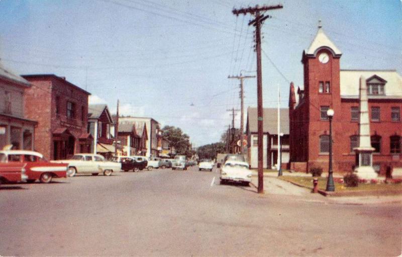 Parrsboro Nova Scotia Canada Main Street Scene Vintage Postcard K77591 