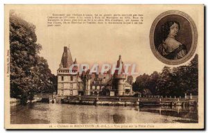 Old Postcard Chateau De Maintenon Vue Prize Piece On The D & # 39eau