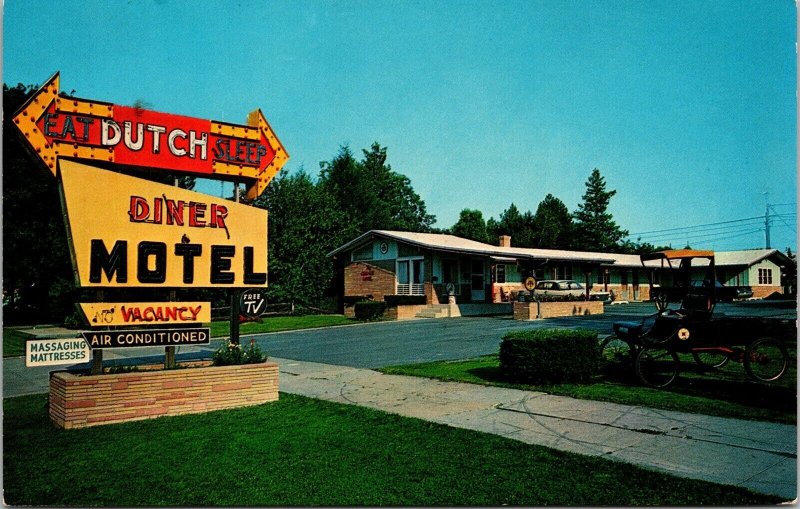 Dutch Diner Mote East Main Street Palmyra Pennsylvania Us 422 Vintage Postcard 