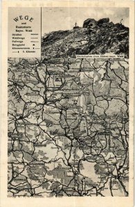 CPA AK Wege und Routenkarte - Bayer. Wald GERMANY (859174)