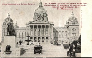 Iowa Des Moines The Mason Carrying 4 People Up Iowa State Capitol Steeps The ...