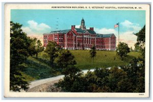 1935 Administration Building US Veterans Hospital Huntingon WV Postcard