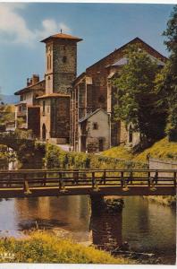 BF21424 st jean pied de port la nive et l eglise  france  front/back image