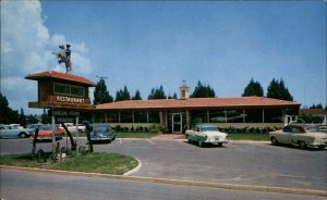 St Augustine Florida FL Restaurant Cars 1950s-60s Postcard