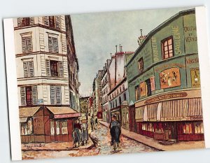 Postcard La Rue Seveste Painting by Maurice Utrillo