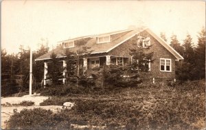 RPPC Residence Boothbay Harbor ME Vintage Postcard V66