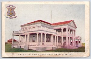 Rhode Island State Building Jamestown Exposition 1907 First Capitol Postcard