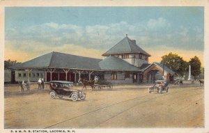 J83/ Laconia New Hampshire Postcard Railroad Depot Station 199