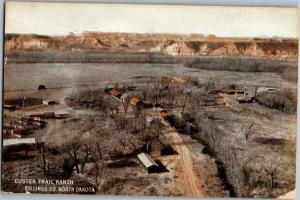 Aerial View Custer Trail Ranch Billings Co. North Dakota c1910 Vtg Postcard R06