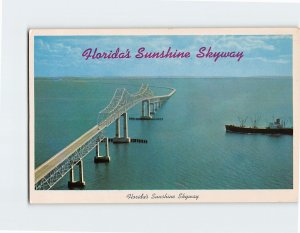 Postcard Floridas Sunshine Skyway St. Petersburg Florida USA