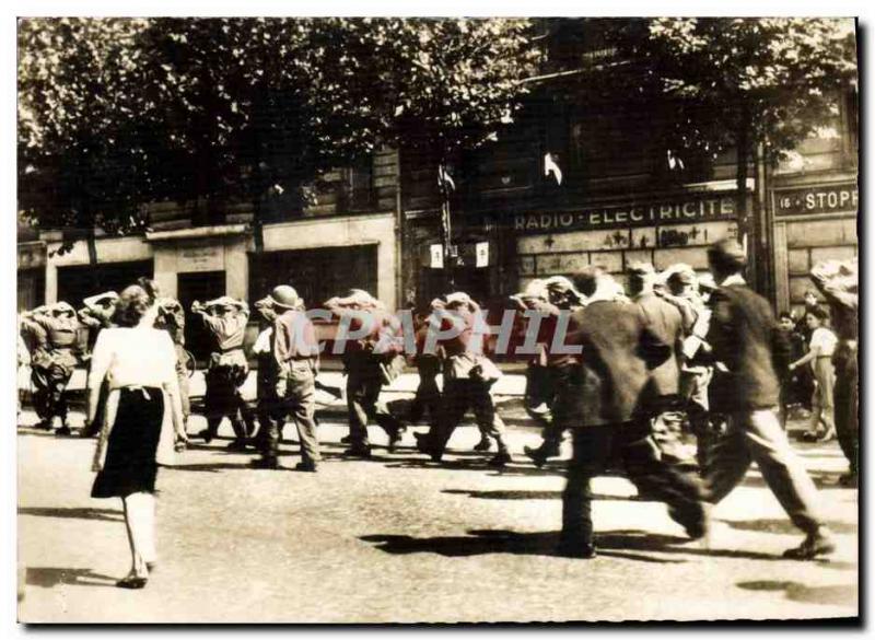 Old Postcard Militaria German prisoners were taken by American soldiers