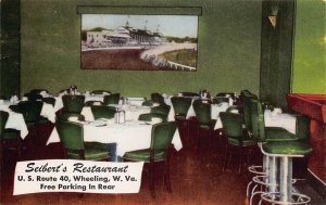 J77/ Wheeling West Virginia Postcard c1940s Interior Seibert's Restaurant 131