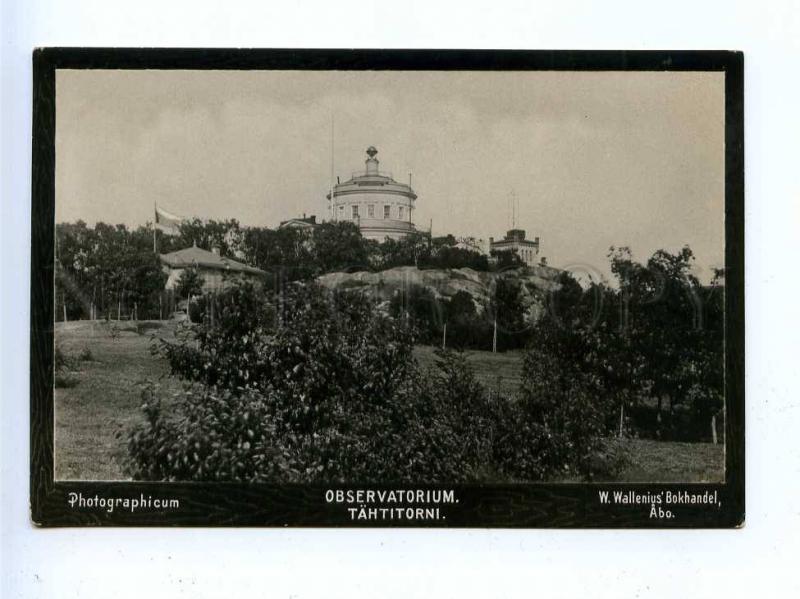 192784 FINLAND ABO Observatory Vintage photo postcard