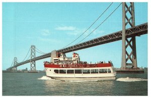 MS Port Queen Sight-Seeing Boat San Francisco Quay 43 Postcard-