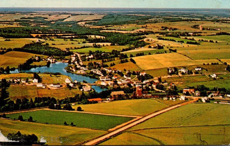 Canada Prince Edward Island Aerial View Of Hunter River