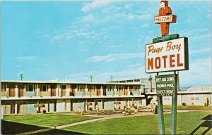 Page Boy Motel Page Arizona AZ Hwy 89 Unused Vintage Postcard H25