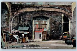 Panama Postcard Flat Arch in Ruins of San Domingo Church c1910 Antique Unposted