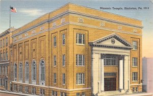Masonic Temple Hazleton, Pennsylvania PA Postcard