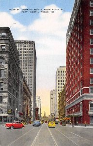 Main Street Looking North - Fort Worth, Texas TX  