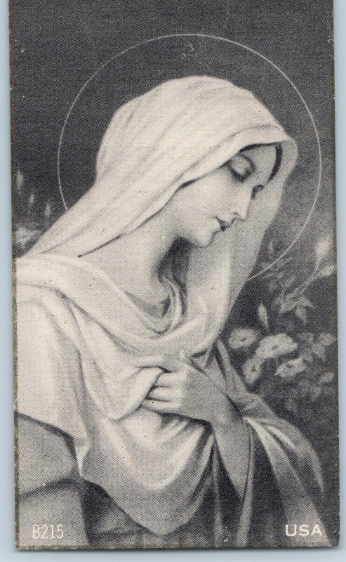 1870-1950 Sophia King Funeral Prayer Mary Trade Card Holy Jesus Edgar Wis. C54