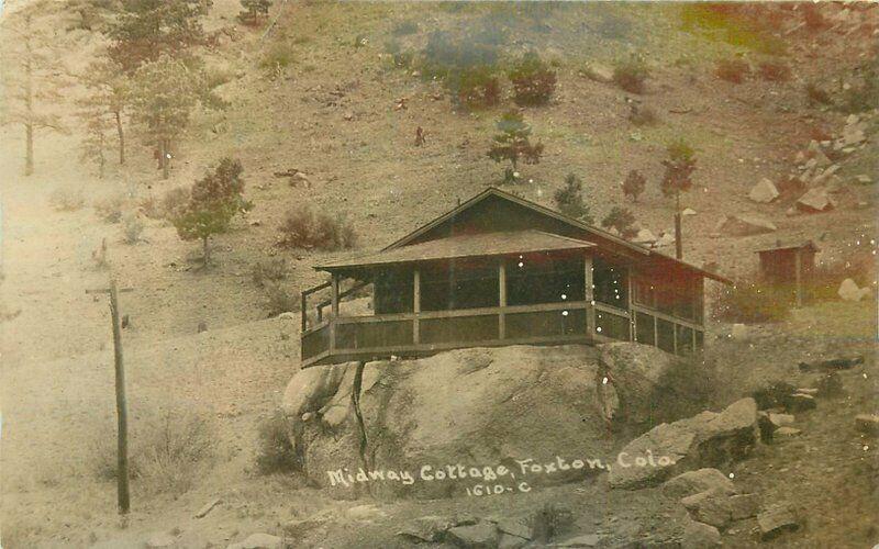 C-1910 Foxton Colorado Midway Cottage RPPC Photo Postcard 3397