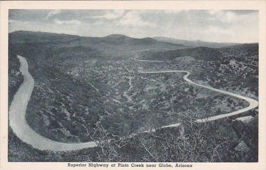 Superior Highway At Pinto Creek Globe Arizona Albertype