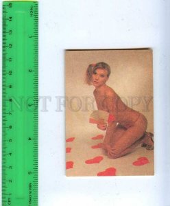 259386 USSR NUDE Theater studio in the Old Park Pocket CALENDAR 1989 year