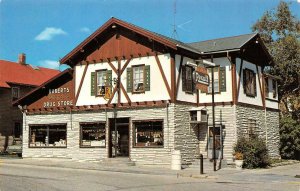 NEW GLARUS, WI Wisconsin  ROBERTS DRUG STORE  Roadside  GREEN COUNTY  Postcard