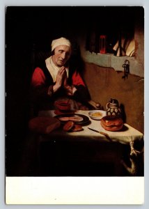 Nicolaes Maes Endless Prayer Rijksmuseum Amsterdam 4x6 VTG Postcard 0434